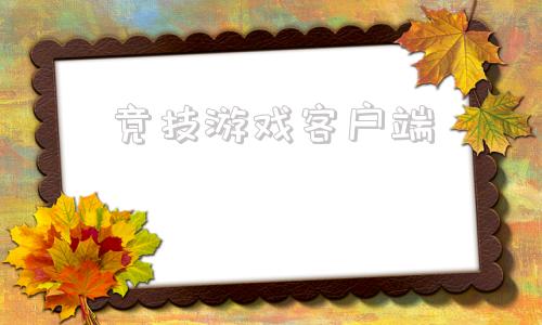 竞技游戏客户端电子竞技游戏排行榜前十名